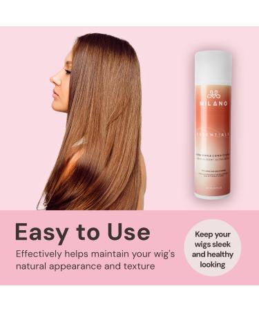 MILANO COLLECTION Ultra Gentle Conditioner for Human Hair and Synthetic Wigs Hair pieces and Extensions - Vegan Cruelty-Free Nourishing and Softening Formula for Daily Wig Care 8 oz Ultra Gentle Conditioner 200ml - Buy Online on GoSupps.com