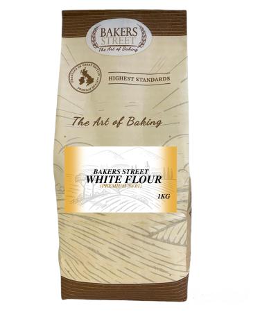 Bakers Street | Standard Quality No. 01 | White Flour 1Kg | For Bread | Cake | All Of Baking