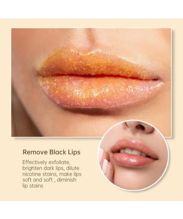 Turmeric Lemon Lip Scrub | Exfoliating Natural Sugar Scrub for Dark Lips & Chapped Skin | Nourishing Aloe Vera Balm & Fine Line Reducer - Buy Online on GoSupps.com