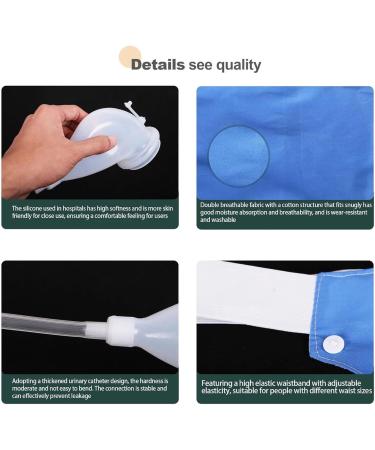 Female ICEMOB Urine Collection Bag Silicone Urinal Wearable Urinal Bag Male Incontinence Devices with 2 Urine Catheter Bags Professional Urine Drainage Bag - Buy Online on GoSupps.com