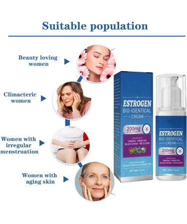 Menopause Relief Cream - Natural Bioidentical Formula for Women | 100ML - Buy Online on GoSupps.com