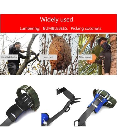 Tree Climbing Spike Set - Adjustable Safety Belt with Lanyard Rope and Rescue Gear - Blue Color - ET-OUTDOOR002-RAW - Buy Online on GoSupps.com