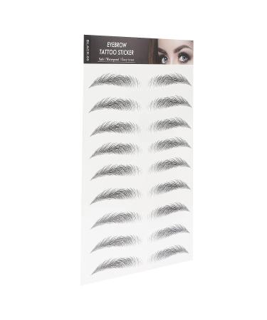 Long Lasting Waterproof Eyebrow Tattoo Sticker for Women - BLACK-05 - Buy Online on GoSupps.com