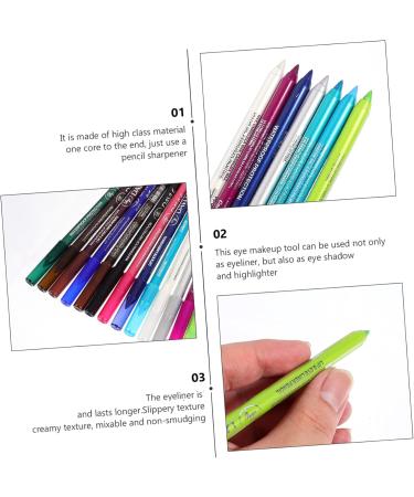 Mikinona 14pcs Eyeshadow Pencil Set Girl Eye Liner Drawing Pencil Cosmetic Accessories Eyeliner Pencil Eyeliner Drawing Pencil Makeup Eye Liner Pencil Eyeliner Drawing Tool Cosmetics Pencil - Buy Online on GoSupps.com