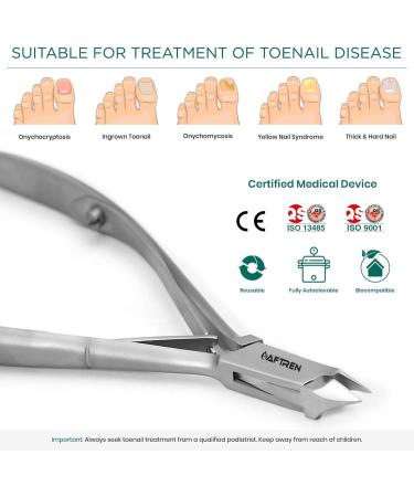 Cuticle Cutter Cuticle Pusher Cuticle Nipper Professional Stainless Steel Cuticle Cutter Durable Cuticle Cutter Pedicure Manicure Tools for Fingernails and Toenails - Buy Online on GoSupps.com
