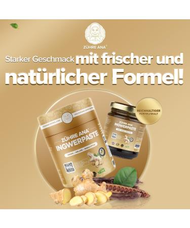 Z hre Ana - Poudre de gingembre curcuma pour les rhumes expectorant pour adultes et enfants Renforcer naturellement V gan P te de Gingembre - Buy Online on GoSupps.com