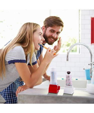 2PCS Toothpaste Squeezer Rolling Toothpaste Tube Dispenser Holder Stand for Bathroom Style-3 - Buy Online on GoSupps.com