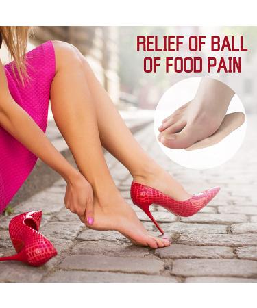 Metatarsal Pads 6 Pairs - Gel Foot Cushion Inserts for Women - All Day Pain Relief - Professional Reusable Forefoot Pads - Buy Online on GoSupps.com