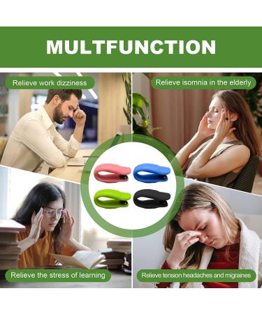 2-Piece Green Acupressure Clip Set - Natural Migraine & Stress Relief | Aculief Finger Massage for Pain & Anxiety - Buy Online on GoSupps.com