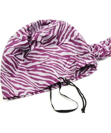 Ruilogod Purple White Portable Hair Quick Drying Cap Salon Bonnet Blow Dryer Connect Hat - Buy Online on GoSupps.com