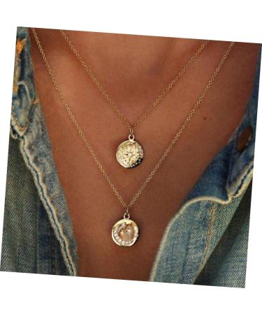 FOYTOKI 2 Necklaces A Necklace Jewelry Necklace Choker Layered Women Necklace Pendant Multi-layer - Buy Online on GoSupps.com