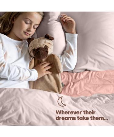 LIVIVO Large Hot Water Bottle with Pug Microfiber Fleece Cover - 1L - Quick Heat for Comforting Pain Relief - Buy Online on GoSupps.com