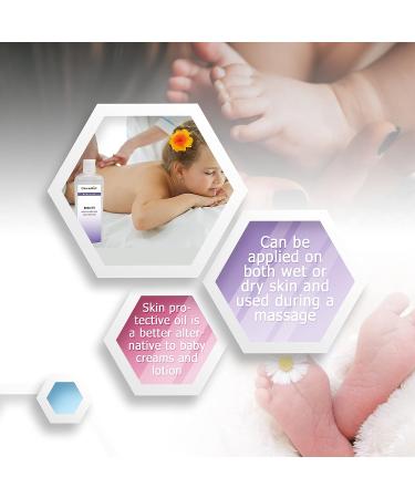 Dukal Moisture Baby Oil 16 oz - Pure Mineral Oil for Gentle Baby Massage and Softening Dry Skin - Buy Online on GoSupps.com