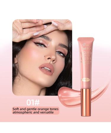 3pcs Liquid Blush Makeup Wand - Cream Blush with Cushion Applicator for Cheeks - Weightless Blendable Stick for Natural-looking Dewy Glow - Buy Online on GoSupps.com