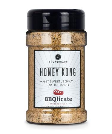 Ankerkraut Honey Kong Gew rz BBQ-Rub 250g in the spreader grill wort sweetly spicy for meat harmony made of honey powder pepper for BBQ grilling in premium quality