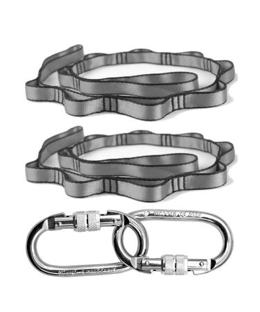 PRIOR FITNESS Yoga Straps Aerial Hammock Accessory Set Aerial Silk Hardware with Daisy Chain Carabiner for Yoga Swing Pilates - Buy Online on GoSupps.com