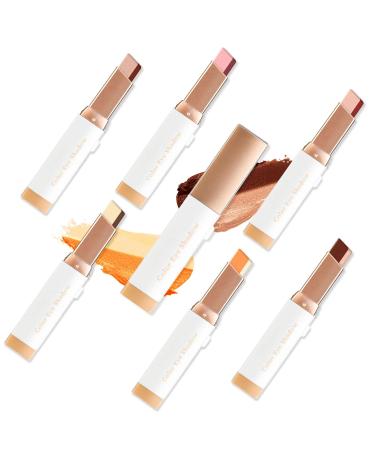 Freeorr Double Colors Gradient Eyeshadow Stick 6 Colors Waterproof Glitter & Matte Finish - Buy Online on GoSupps.com