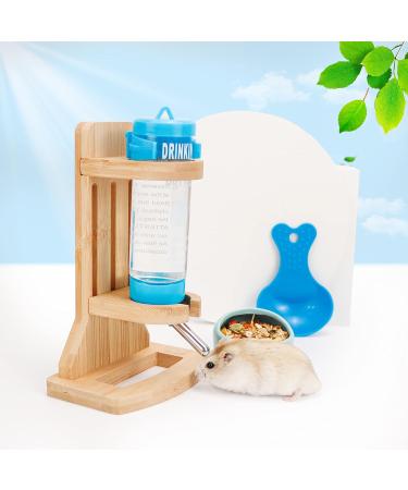 Adjustable Hamster Water Bottle with Stand and Bowls | Small Animal Dispenser | 125ML Capacity | Ideal for Guinea Pig, Hamster, Rat, Gerbil, Chinchilla - Buy Online on GoSupps.com