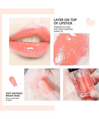 Prreal Tinted Lip Oil | Plumping Hydrating Lip Gloss | Moisturizing Clear Lip Care | Nourishing Pink Lip Oil - Buy Online on GoSupps.com