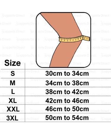 Medical Grade XXL Navy Elastic Compression Knee Support Sleeve - 46-50cm - Buy Online on GoSupps.com