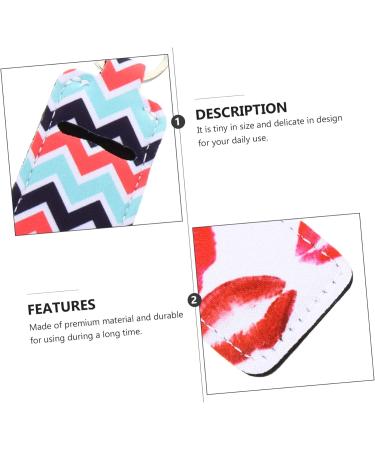  Mikinona Mikinona 10 Pieces Lipstick Kou Lanyards Key Chain Bracelet Lip Balm Pouch Keychain Lip Balm Ring Holder Elastic Neoprene Women Supplies - Buy Online on GoSupps.com