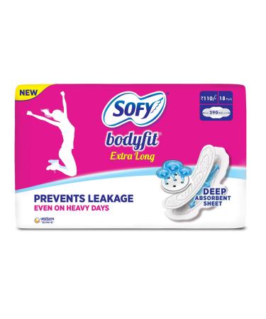 Sofy Extra Long Body Fit Pads - 18 Count (Pack of 1) - Buy Online on GoSupps.com