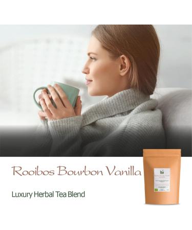 Organic Rooibos Bourbon Vanilla Tea - 100g Red Bush from South Africa - Buy Online on GoSupps.com