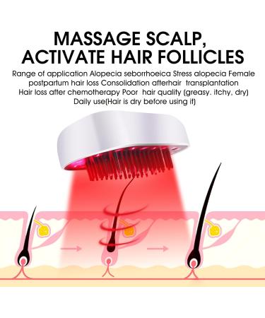 LED Hair Growth Laser Comb Red Light Therapy Hair Loss Treatment for Women Men - Hair Growth System for Thinning Hair - Buy Online on GoSupps.com