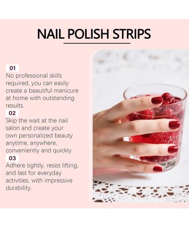  XIAOXIAOYU XIAOXIAOYU 22-Pack Gel Nail Polish Films Red Durable Waterproof Stickers for Manicure Pedicure Home Art Autumn - Buy Online on GoSupps.com