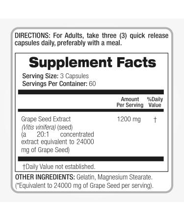 FITO MEDIC'S Lab | Grape Seed Extract | Grape Seed | 180 Capsules |Ultra high Absorption. - Buy Online on GoSupps.com