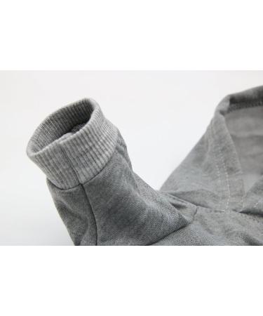 DroolingDog Dog Hoodie Security Pattern Pet T Shirt Puppy Sweatshirt Gray Clothes Costume for Small Dogs Small Grey Small (3.3-5.5lb) Grey - Buy Online on GoSupps.com
