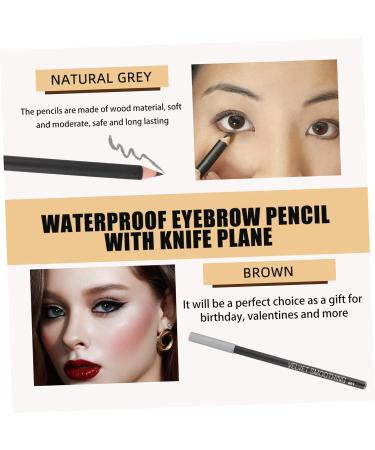  SOESFOUFU 12 Pieces Black Eyeliner 1 Eyeliner Makeup Eyeliner Eyebrow Pencil Micro Applicator Eyeliner Pencil Eyeliner Wooden Pole Plastic Position Girl - Buy Online on GoSupps.com