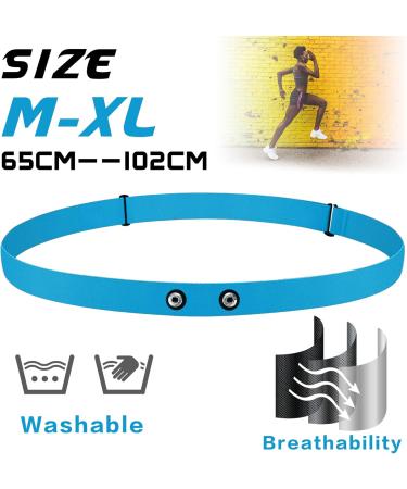 ONLYESH BRISDGURT Adjustable Elastic Replacement Belt with Heart Rate Meter | Compatible with Polar Garmin Wahoo | Sport & Running Gear Blue - Buy Online on GoSupps.com