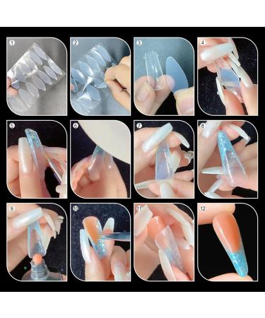 Forms Stickers Tip Guide Sticker Silicone Short Forms Mold Design for Acrylic Forms DIY Stickers Silicone Gel Forms Moulds for Nails Every Time Long Lasting Nails 1 - Buy Online on GoSupps.com