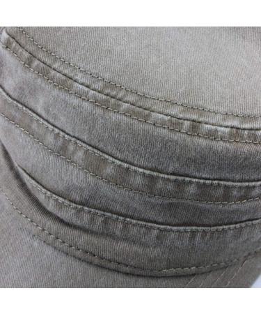 Uaook Classic Premium Army Cap - Men's Cotton Military Style Flat Cap | Low Profile Summer Fiddler Hat | Unisex Retro Baseball Chapeau - Buy Online on GoSupps.com