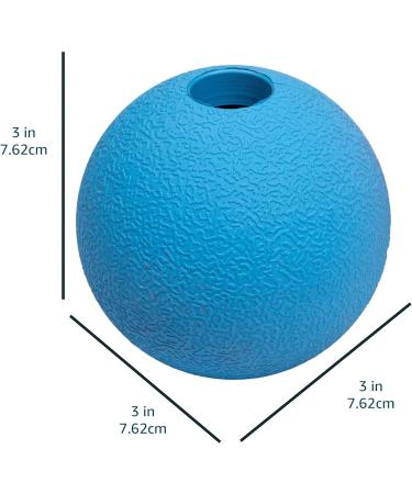 Buy Amazon Basics 3-Inch Rubber Fetch Balls for Dogs - Blue & Orange 2-Pack | International Shipping Available - Buy Online on GoSupps.com