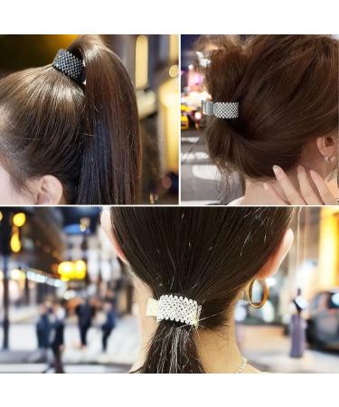 Rhinestone Rhinestone Hair Barrettes: High Ponytail Clips for Women - Perfect Hair Accessory Gift - Buy Online on GoSupps.com