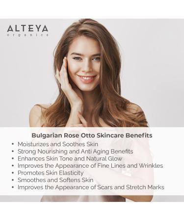 Altenya Bio Bulgarian Rose Essential Oil 10ml - 100% USDA Certified Authentic Damascus Rose Oil | Altenya Organics - Buy Online on GoSupps.com