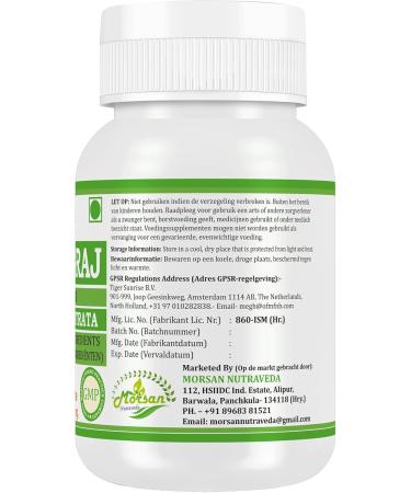 Morsan Nutraveda Bhringraj Capsules Eclipta alba 60 pieces 500mg per Capsule Ayurvedic Herbal Supplement PlantBased Wellness Support 1 - Buy Online on GoSupps.com