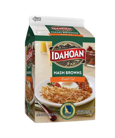 Idahoan Fresh Cut Premium Hash Browns (1 Carton) 2.12 Pound (Pack of 1)
