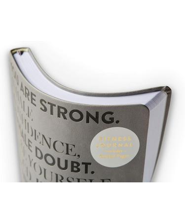 Eccolo Fitness Tracker Journal - Training Log for Workout, Gym and Fitness Diary - Nutrition and Gratitude Journal - You are Strong - Gray, 6x8 inches - Buy Online on GoSupps.com
