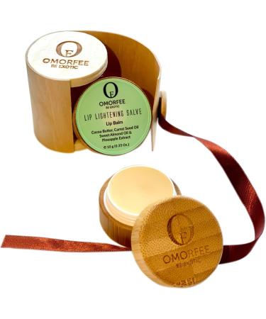Omorfee 100% Organic Lip Lightening Balm Dark Lip Treatment Lip balm for Dark Lips Natural Lip Protection Lip Repair Lip Moisturizer Made with Cocoa Butter Carrot Seed Oil & Pineapple Extract 10 Grams/ 0.35 Oz - Buy Online on GoSupps.com