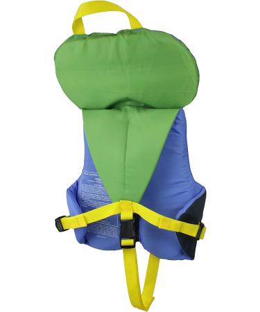 Stohlquist Kids Life Jacket | Coast Guard Approved | Blue/Green | 8-30 lbs - Buy Online on GoSupps.com