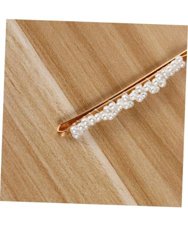 Beaupretty Hair Set bridal pearl hairpiece white pearl jewelry flower hairpins hair clips pearl barrette ties hair for women girls barrettes for women bride European and American Clips - Buy Online on GoSupps.com