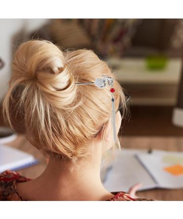 FRCOLOR Dragon Hair Stick Tassels Hairpin Chinese Hanfu Hair Stick Antique Style Hair - Buy Online on GoSupps.com