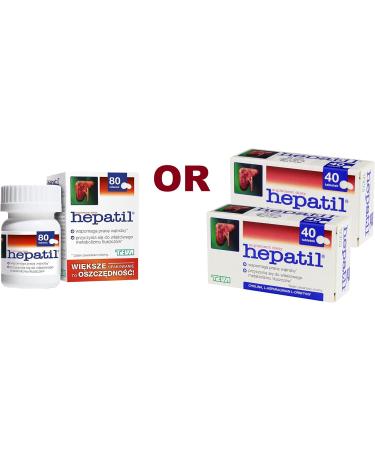 Hepatil Liver Detox Cleanse Support - 80 Capsules for Liver Function & Regeneration - Buy Online on GoSupps.com