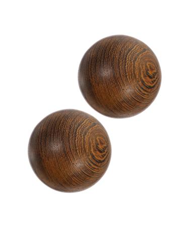 1 pair of health ball handball fitness wooden balls Small baoding balls Massage balls for the hands wooden baoding balls deep leisure balls rosewood healthcare leisure ball
