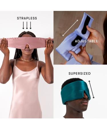 Drowsy Silk Sleeping Mask - Luxurious Padded Silk Cocoon for Complete Darkness | Moonlight Shadow | International Shipping - Buy Online on GoSupps.com
