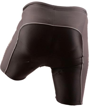 Stantks 3D Coolmax Bike Shorts for Men & Women | Breathable Cycling Pants with High-Density Cushion | Unisex Reflective Thermo Leggings SR0041 L Black/Gray - Buy Online on GoSupps.com