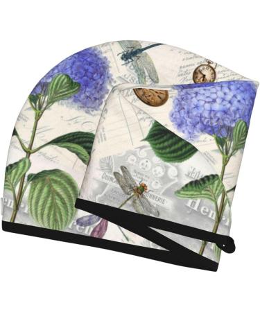 Vintage Flower Hair Towel Wrap - Quick Drying Towel Turban for Effortless Hair Care - Buy Online on GoSupps.com